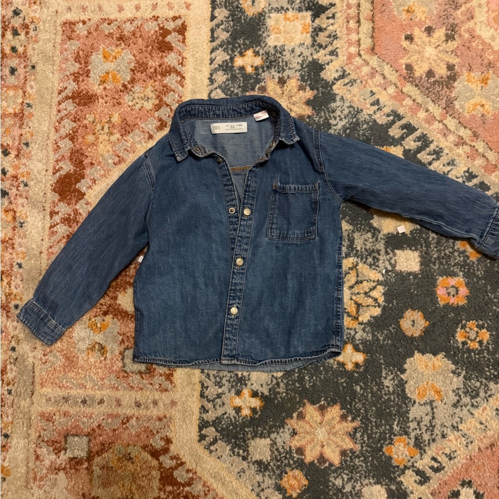 Zara Blue Kids Jean Jacket